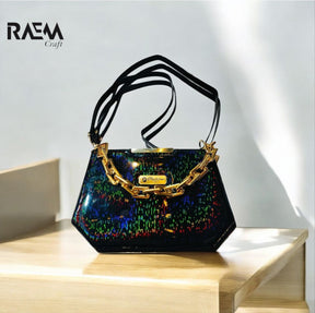 Holographic Chain Shoulder Bag